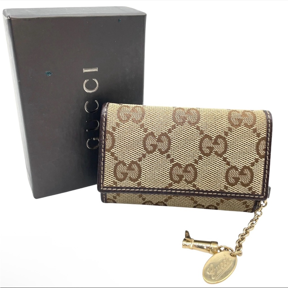 Gucci GG Boot-Shaped Charm 6-Key Case with Box